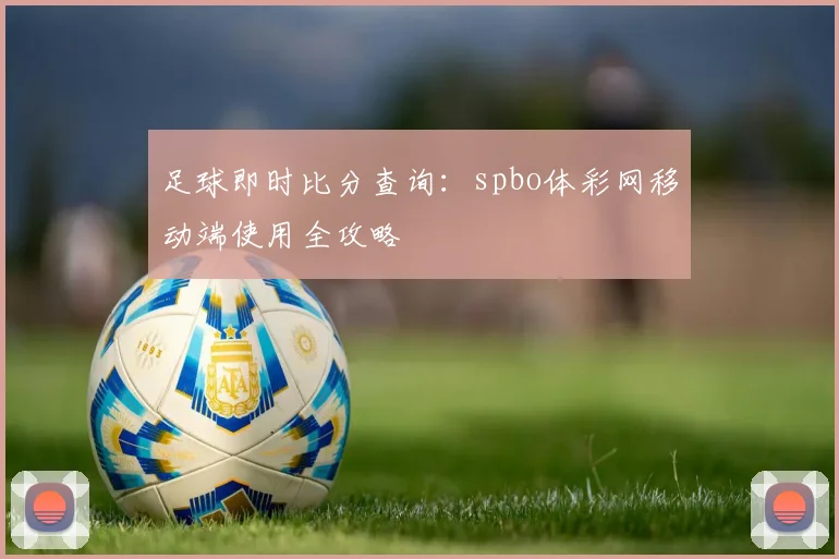 足球即时比分查询：spbo体彩网移动端使用全攻略